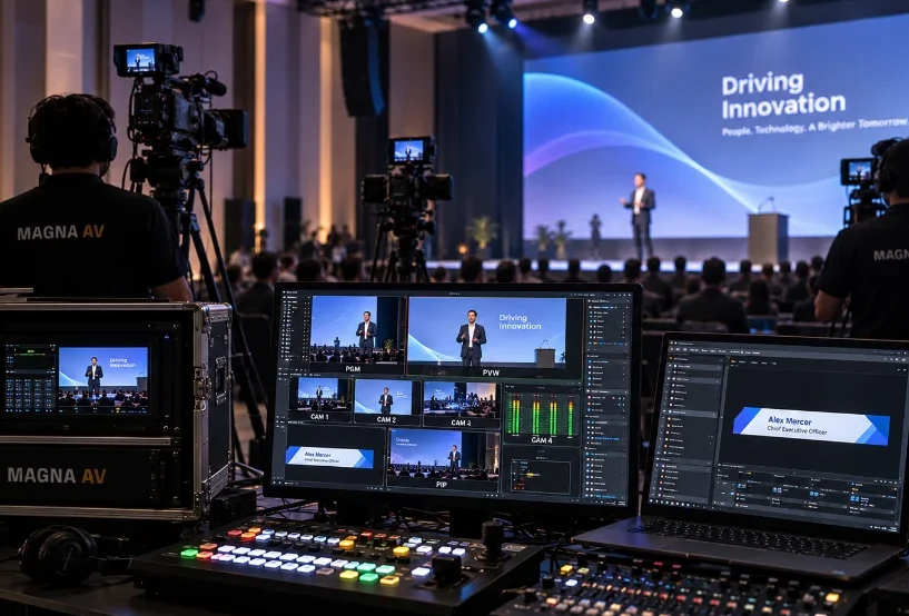 4K camera and video switcher