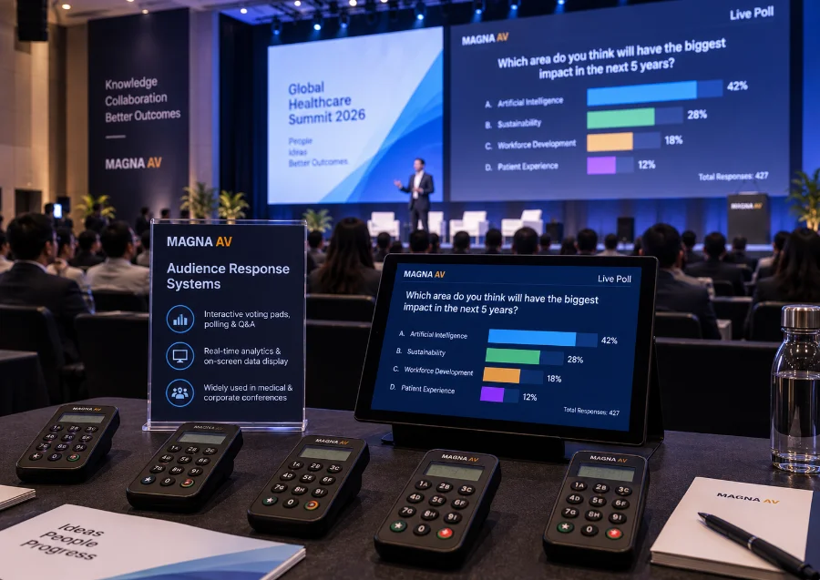 Audience voting pads
